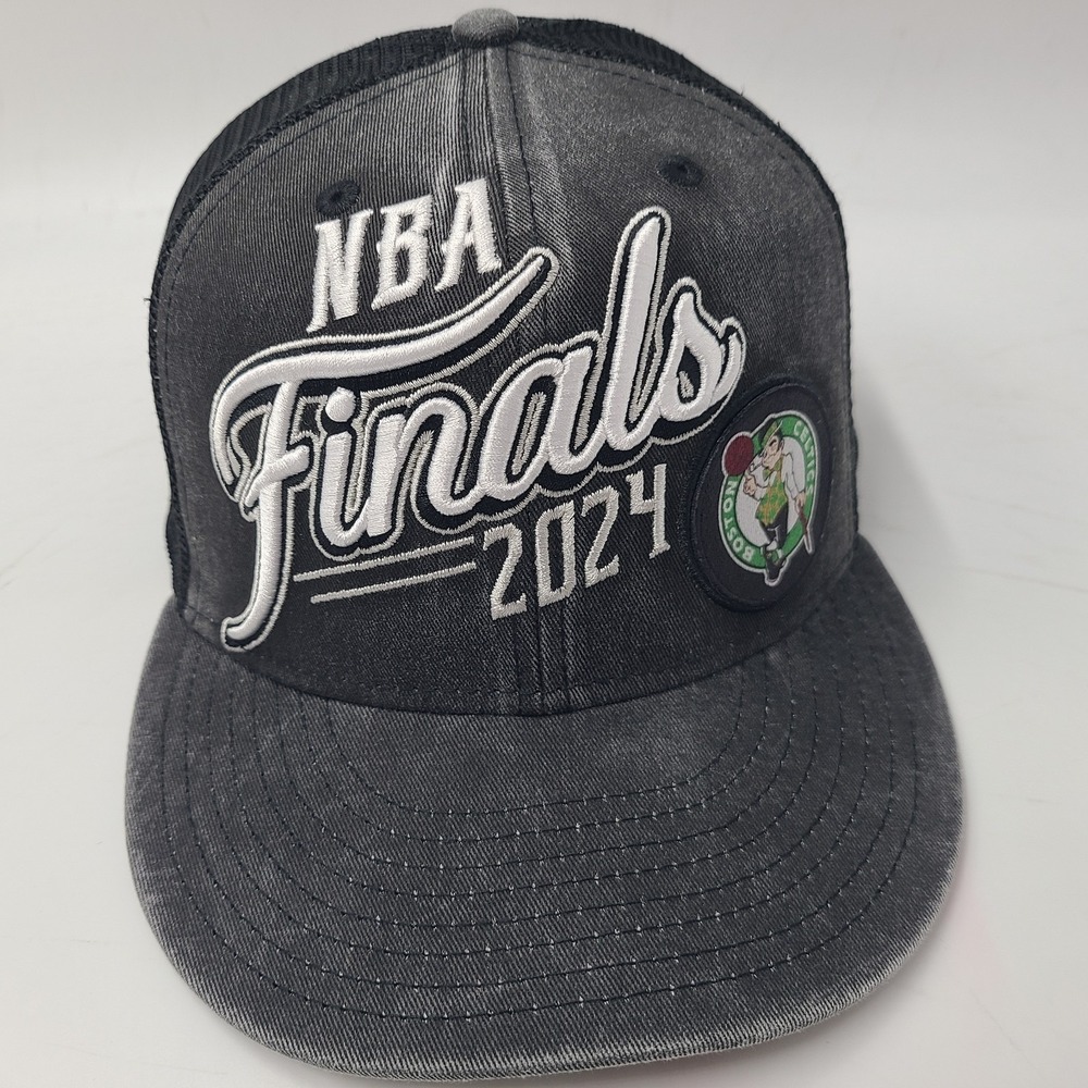 Boston Celtics Hat Snapback New Era 9Fifty Black NBA Finals 2024 Mesh Basketball
